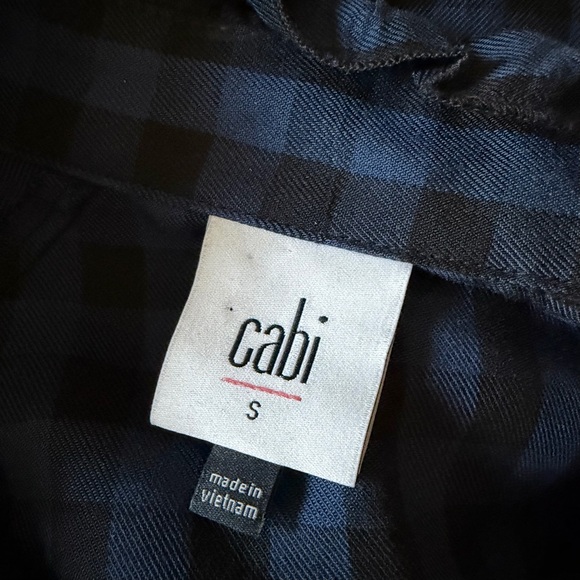CAbi Ruffle Aberdeen Plaid Button Up Shirt - Picture 6 of 9
